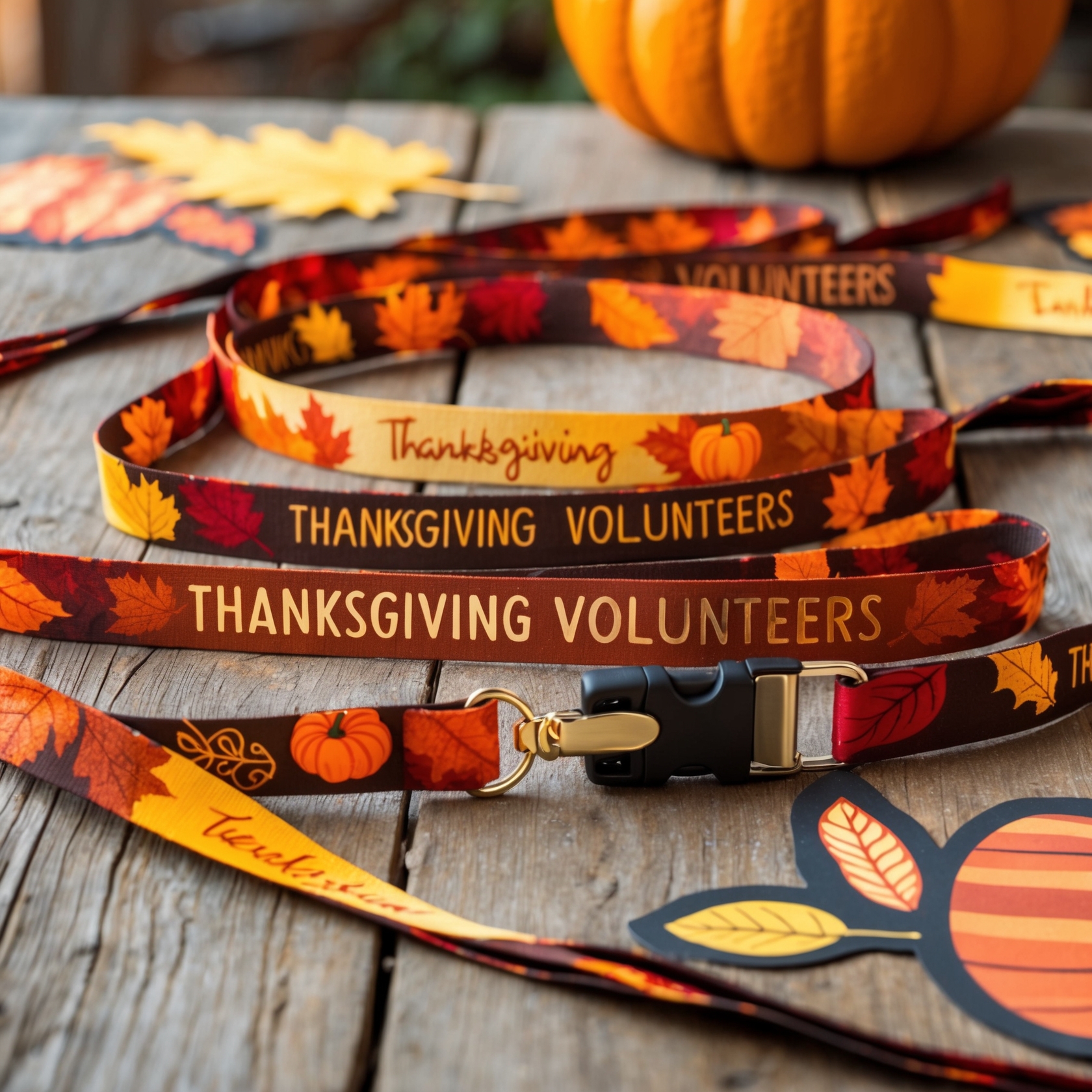 custom Thanksgiving lanyards